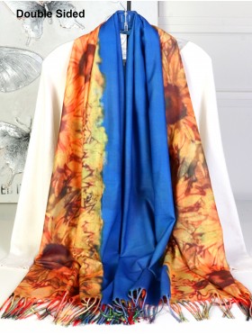 Double-sided Oil Painting Design Fashion Scarf